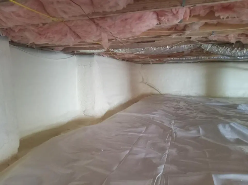 Crawl space encapsulation with closed-cell spray foam for Roof Maintenance in Cupertino